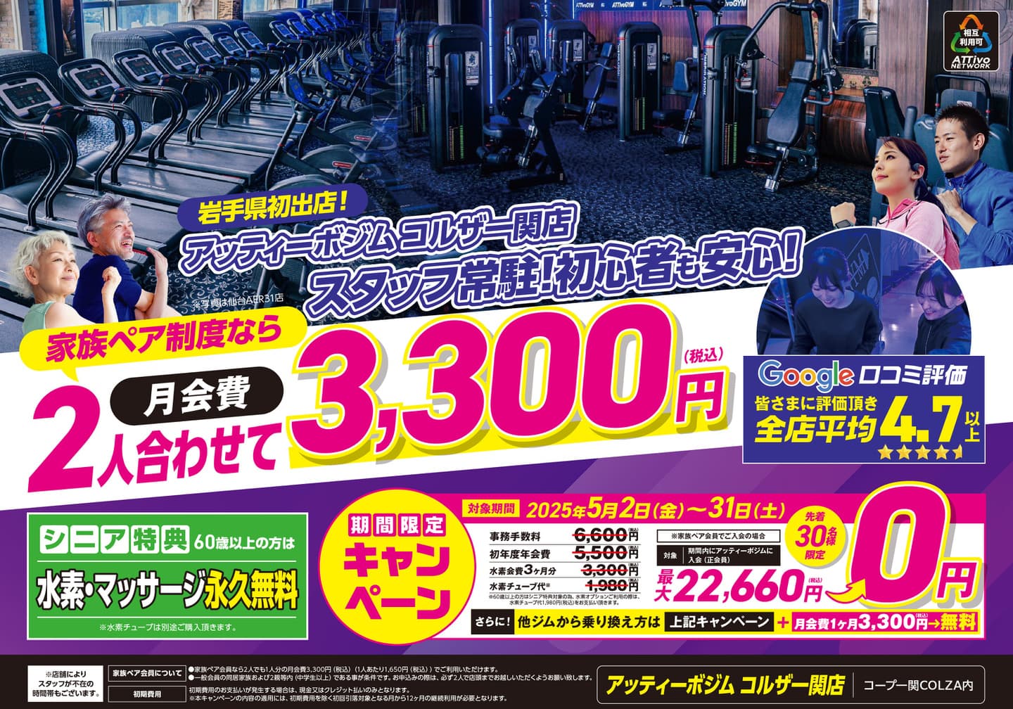 AttivoGym一関店フライヤーA