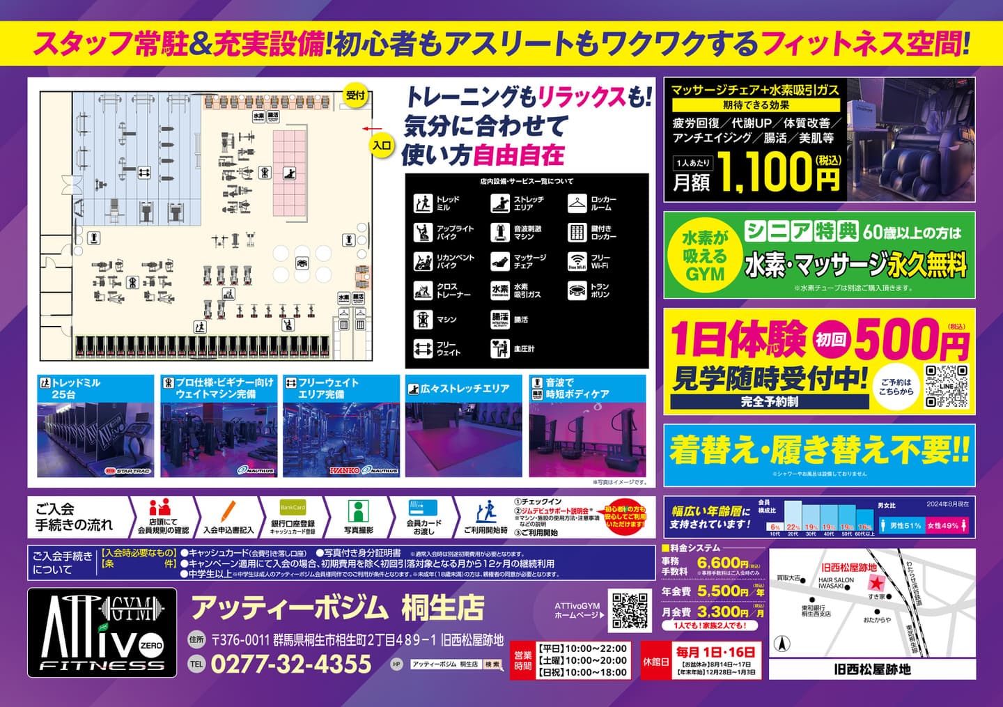 AttivoGym鶴岡店フライヤーB